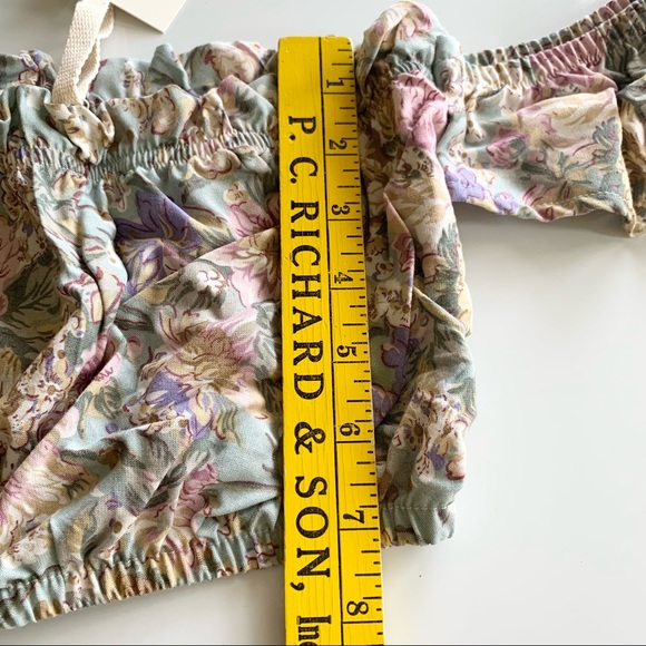 🌸New🌸 Urban Renewal Recycled Floral Off-the-shoulder Crop top M/L - Picture 8 of 9